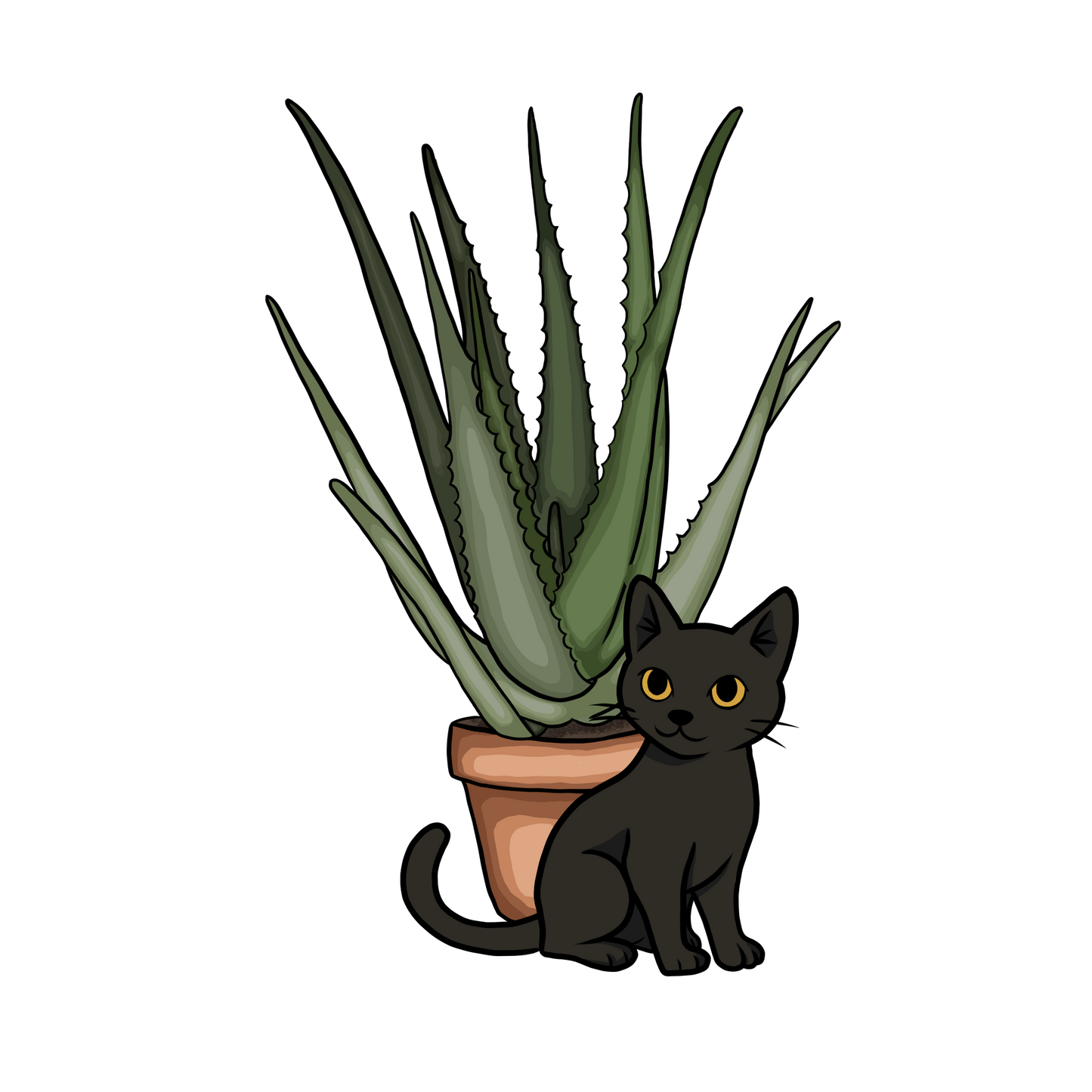 Aloe & Midnight  - Digitaler Download 🌿🐈‍⬛