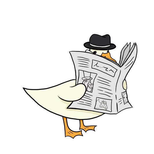 Detective Duck – Sticker 🦆🔎🥐